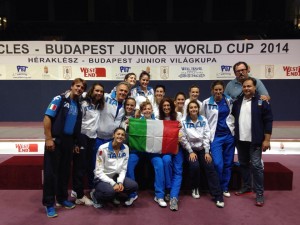 Budapest_Spada_femminile_UNDER_20_Gruppo